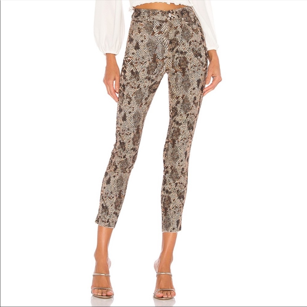 Free People High Rise Jeggings Two Faced Snakeskin - Picture 6 of 13
